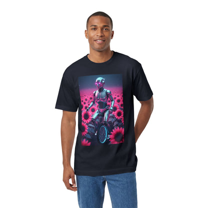 Cyber Bot Among Sunflowers T-Shirt
