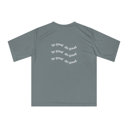 Wildlife Sunset Performance Tee — 'Be Good Do Good' Graphic